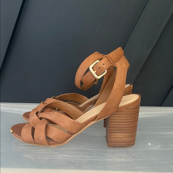 Aldo Tan Leather Sandals Casual Versatile Design - Picture 2 of 3